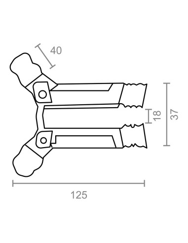 Seguro persiana cuña dentada pr25 acero...