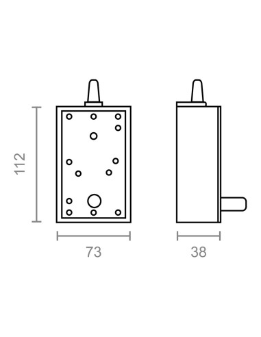 Mecanismo torno persiana empotrar pr17