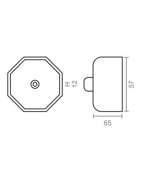 Contera metálica pr20 zincado 57 mm