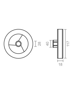 Polea plastico pr21 negro para rodamiento cinta 18 mm 2