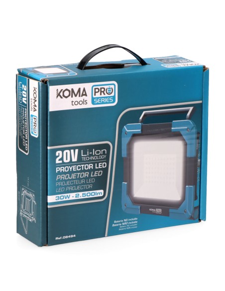 Foco led de trabajo 20 v 2500 lm (sin bateria ni cargador)