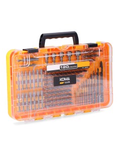 Puntas y brocas, juego de 120 piezas, 31 x 4,1 x 19,2 cm