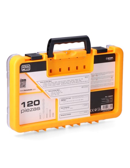 Puntas y brocas, juego de 120 piezas, 31 x 4,1 x 19,2 cm