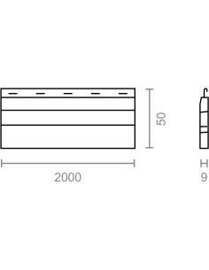 Lama persiana final pr24 para 39 mm / 52 mm marfil 52 mm x 9 mm x 2 m 2