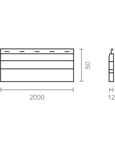 Lama persiana final pr24 para 39 mm / 52 mm marfil 52 mm x 12 mm x 2 m 2