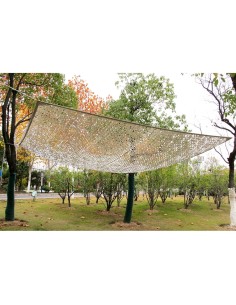 Toldo camuflaje reversible gris / blanco 3 x 4 m