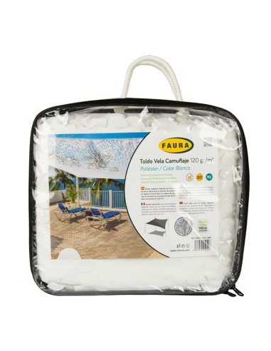 Toldo camuflaje reversible blanco 3 x 4 m