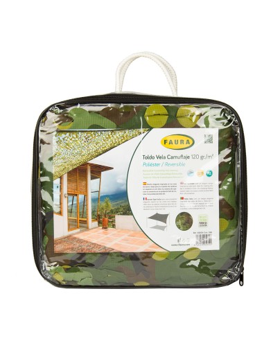 Toldo camuflaje reversible militar 3 x 4 m