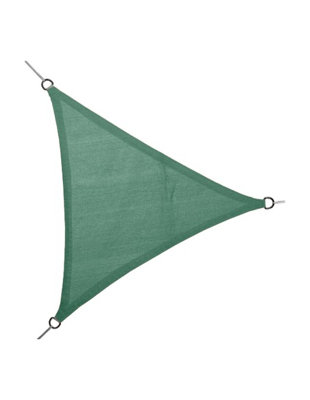 Toldo vela triangular verde 5 x 5 x 5 m