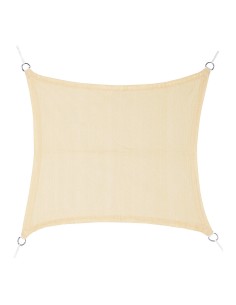 Toldo vela cuadrado beige 5 x 5 m
