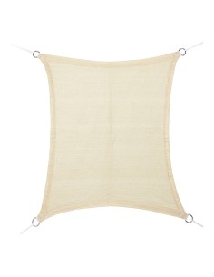 Toldo vela rectangular beige 3 x 4 m