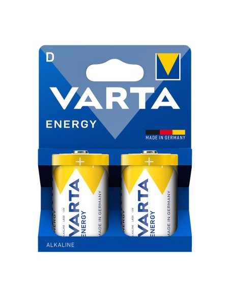 Pila alkalina energy d, 1,5v (blister 2 uds) ø34,2 x 61,5 mm