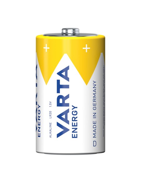 Pila alkalina energy d, 1,5v (blister 2 uds) ø34,2 x 61,5 mm