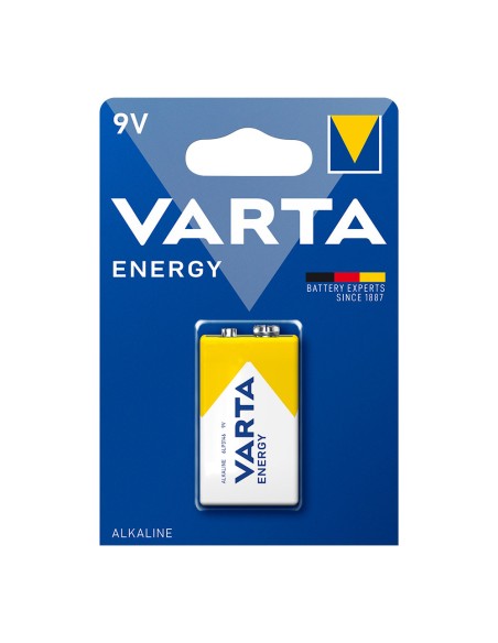Pila alkalina energy 6lr61- 9 v (blister 1 unid.) 26,5 x 17,5 x 48,5 mm