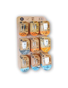 Expositor eko cargadores, contiene 27 productos