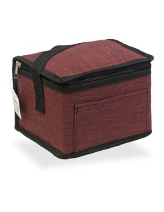 Nevera diseño tejana con asa color granate 4,5 l