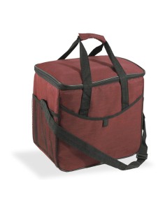 Nevera diseño tejana con asa color granate 21 l