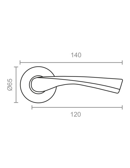 Juego roseta 707 latón ø 65 x 120 mm
