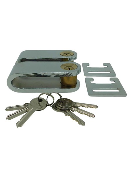 Candados reja ballesta cn16 con 3 llaves, 2 unidades
