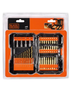 Puntas y brocas, juego de 41 piezas, titanio 2