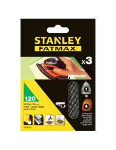 Hoja de lija de malla autoadherente para mouse, 3 uds 2