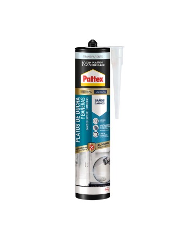 Pattex platos de ducha y bañeras, transparente 280 ml