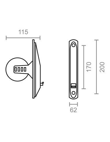 Recogedor empotrable pr04 blanco, 200 x 115 x...