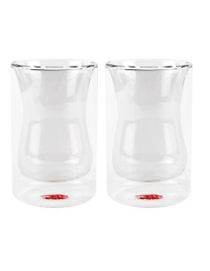 Vaso de doble pared palermo, resistentes a golpes y temperaturas 200 ml, 2 uds