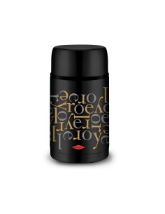 Termo para sólidos negro letras 1000 ml