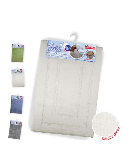 Alfombra de baño esculpida antideslizante, colores surtidos, 40 x 60 cm