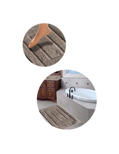 Alfombra de baño esculpida antideslizante,...