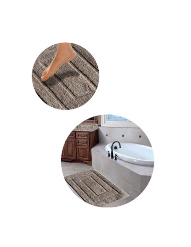 Alfombra de baño esculpida antideslizante,...