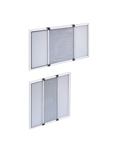 Mosquitera extensible blanca 70 x 50 cm, 2 piezas