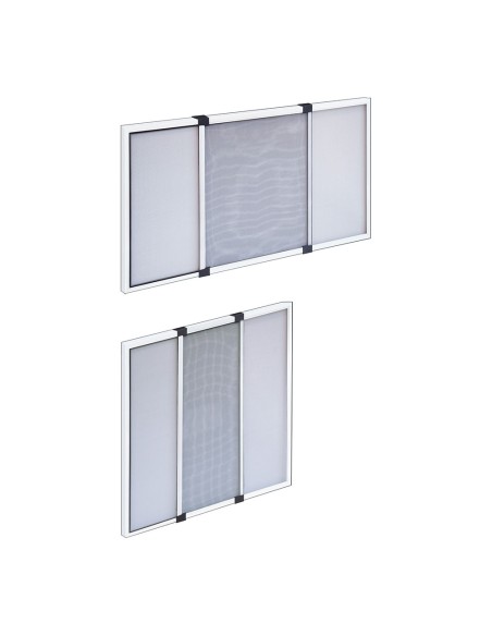 Mosquitera extensible blanca 90 x 70 cm, 2 piezas