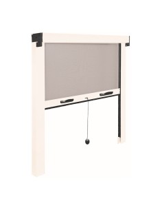 Mosquitera enrollable, blanca, 100 x 140 cm