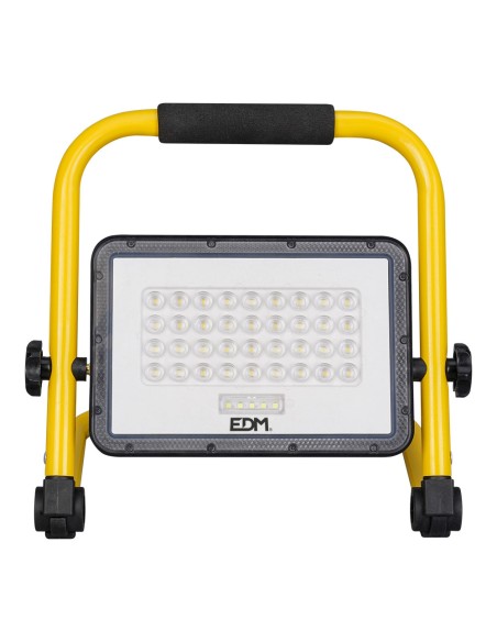 Foco solar de trabajo + panel solar 4000 lm, 6.400 k, luz fría, ip65