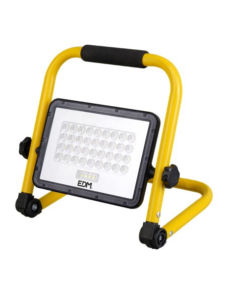 Foco solar de trabajo + panel solar 4000 lm, 6.400 k, luz fría, ip65