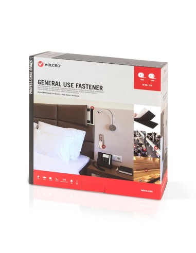 Cinta de gancho y bucle adhesiva, negra, 50 mm...