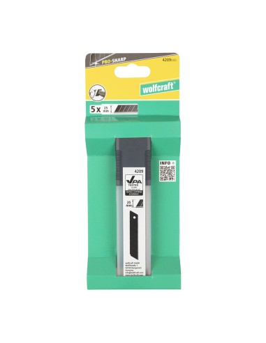 Cuchillas separables pro sharp 25mm, 5 uds