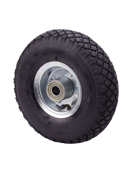 Rueda neumática con nucleo metálico y rodamiento de bolas, carga máx. 175 kg, ø 26 cm