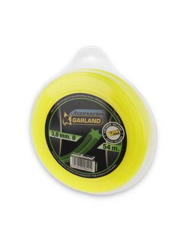 Hilo dispensador para desbrozadora - sección estrella ø3,0 mm 54 m