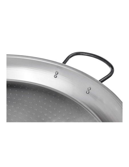 Paellera tradicional de acero pulido ø50 cm (13 personas)