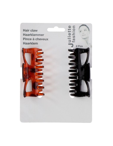 Pinza para el cabello 9 cm, 2 uds