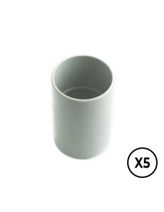 Manguito gris ø 25 mm, 5 unidades