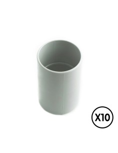 Manguito gris ø 25 mm, 10 unidades