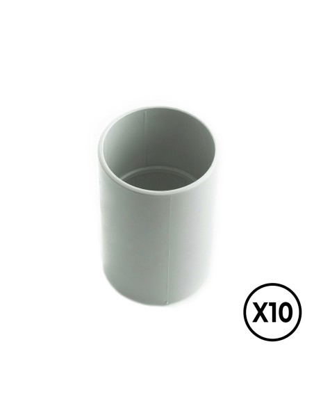 Manguito gris ø 25 mm, 10 unidades