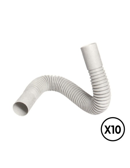Curva flexible pvc ø 25 mm, 10 unidades