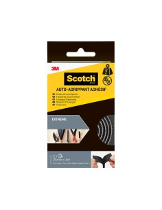 Cinta de autofijación extreme rollo, negra, 25mmx1m, 2 uds, máx 5 kg