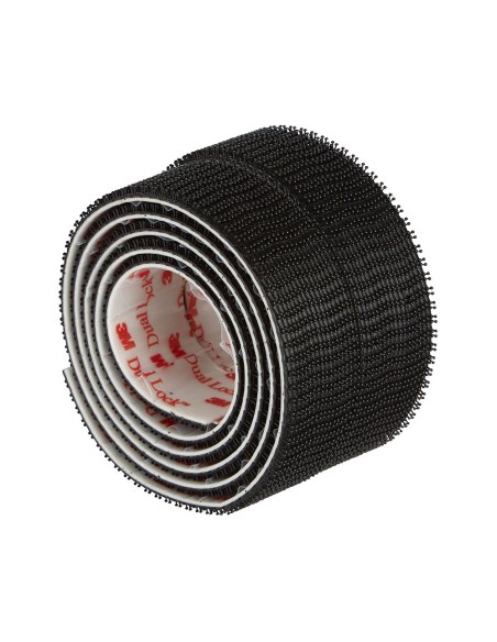 Cinta de autofijación extreme rollo, negra, 25mmx1m, 2 uds, máx 5 kg