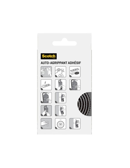 Cinta de autofijación extreme rollo, negra, 25mmx1m, 2 uds, máx 5 kg